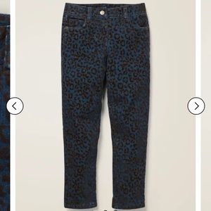 Mini Boden Girls Leopard Print Flocked Trouser - Never Worn